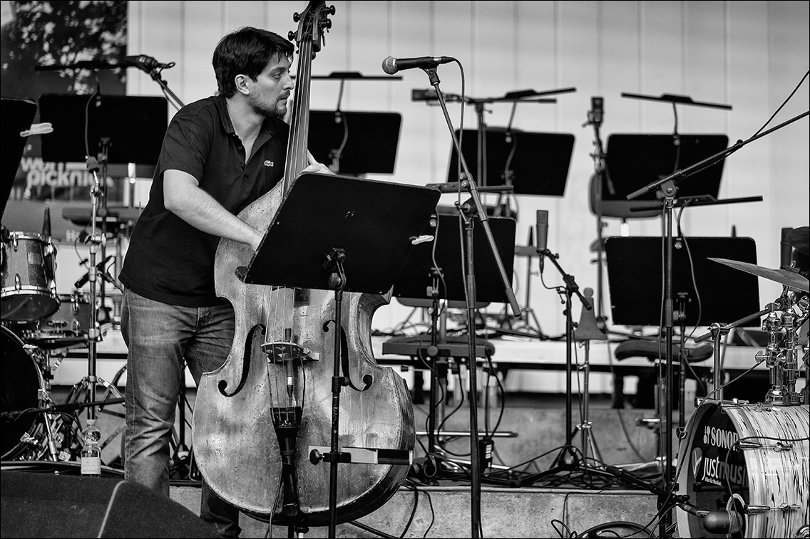 Giorgi Kiknadze Quartett beim Jazz Open Hamburg am 2. September 2017 in Planten un Blomen · www.butschinsky.de