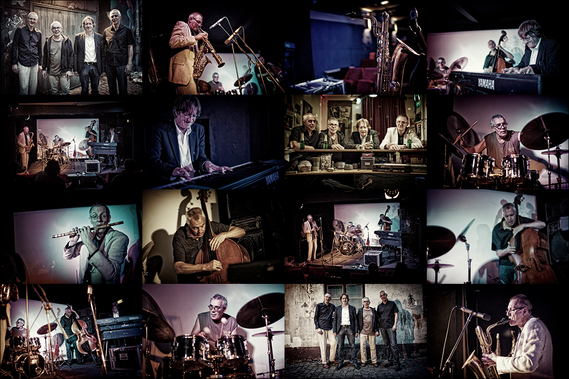Fotos der Free-Jazz-Formation Tisch 5 während eines Konzerts in der Hamburger Hörbar für eine CD-Produktion (2011)