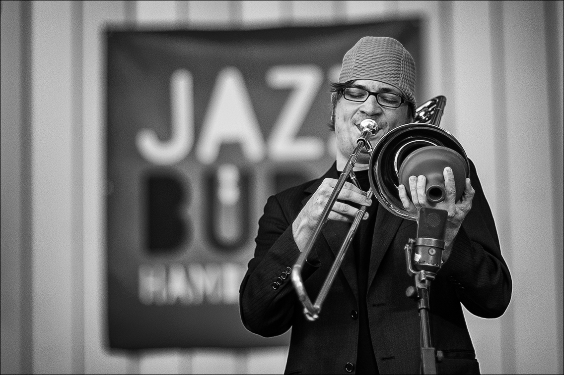 Klaus Heidenreich (tr) · Hornstrom · Jazz Open Hamburg 2010 · Planten un Blomen · Foto: Michael Wassenberg · www.butschinsky.de