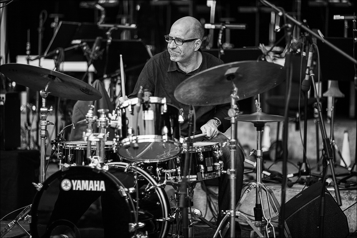 Björn Lücker (dr) · Aquarian Jazz Ensemble · Jazz Open Hamburg 2012 · Planten un Blomen · Foto: Michael Wassenberg · www.butschinsky.de